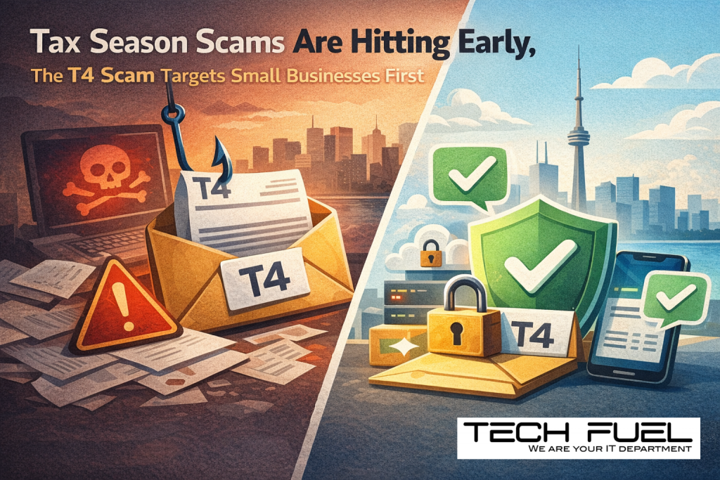 Tax Season Scams Start Early: The T4 Email That Targets Toronto Firms First